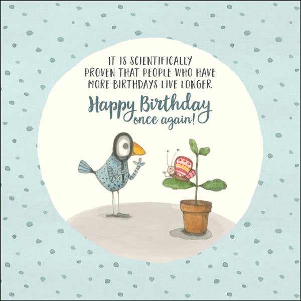 Twigseeds Card - Live Longer Happy Birthday