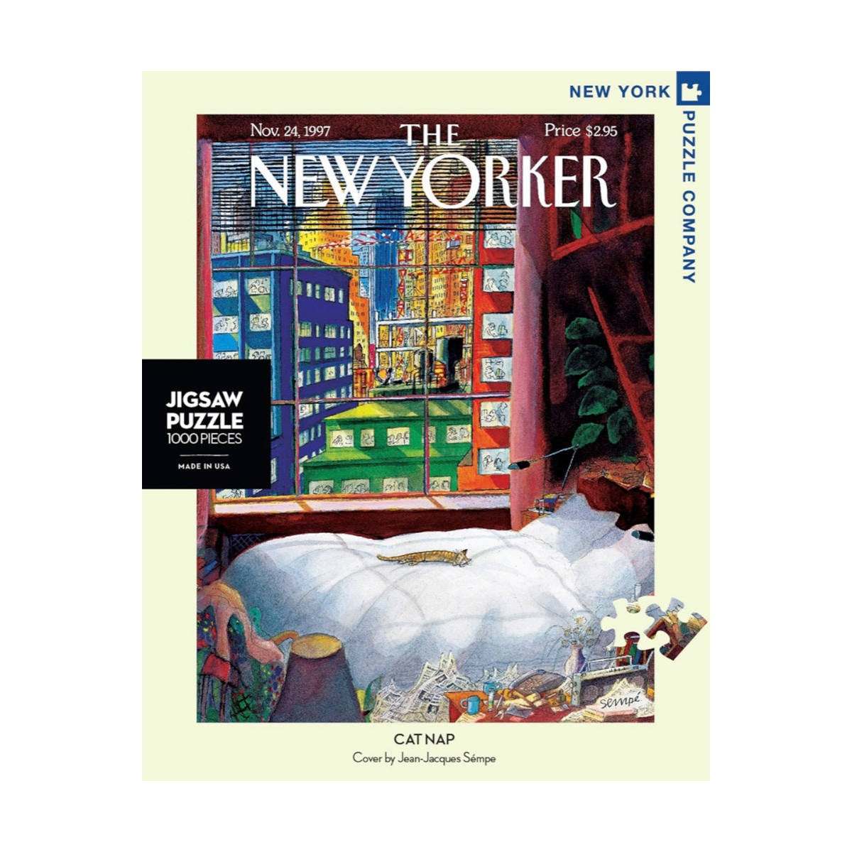 New Yorker 1000 Piece Puzzle - Cat Nap
