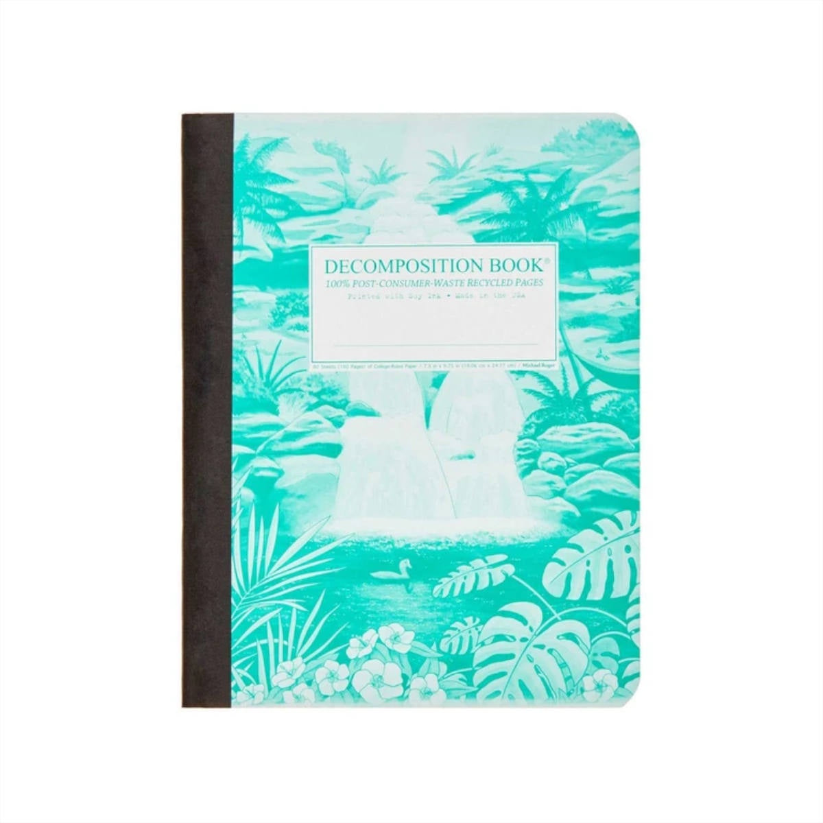 Decomposition Book - Large Notebook - Ruled - Hawaiian Waterfall