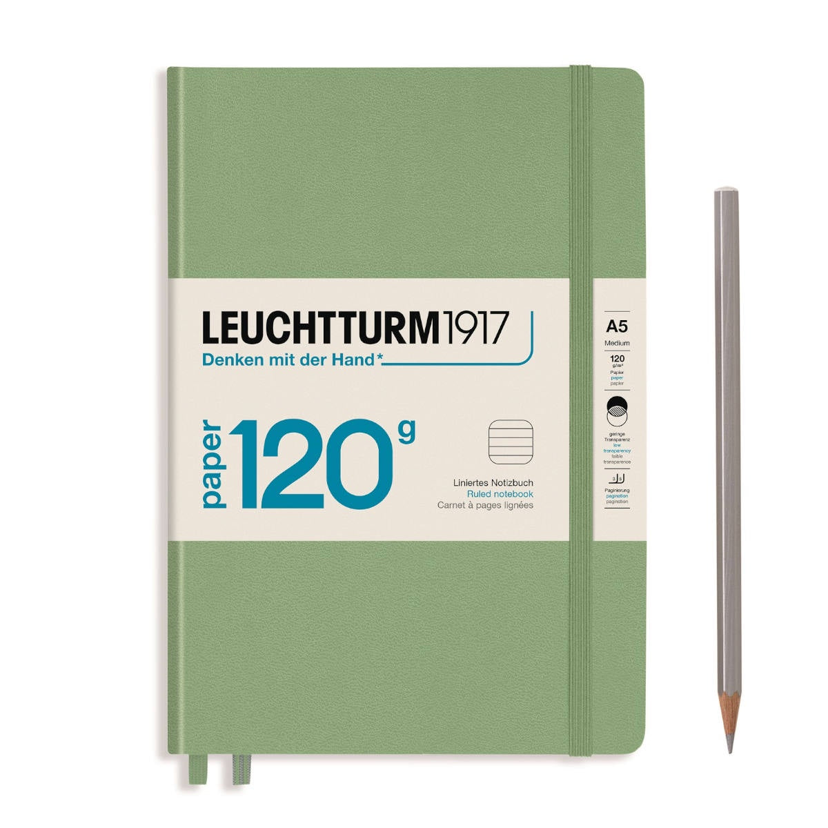 Leuchtturm 120g Edition Notebook - A5 - Lined - Sage
