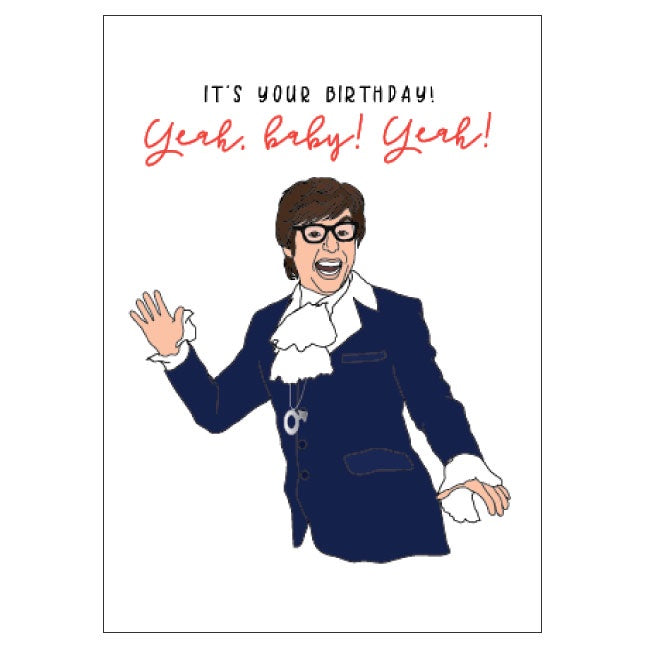 Birthday Card - Austin Powers - Candle Bark Creations