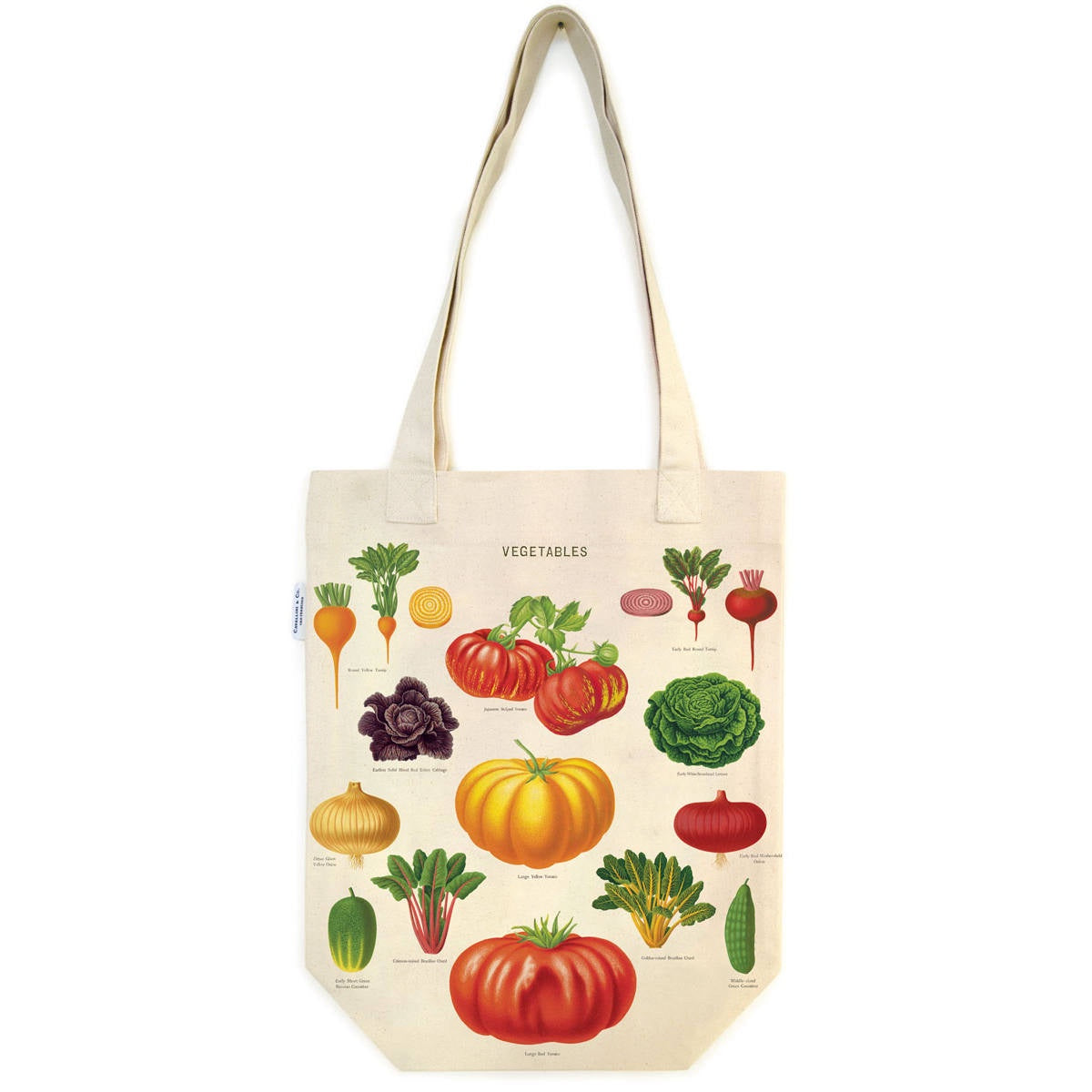 Vintage Tote Bag - Cavallini & Co. Vegetable Garden