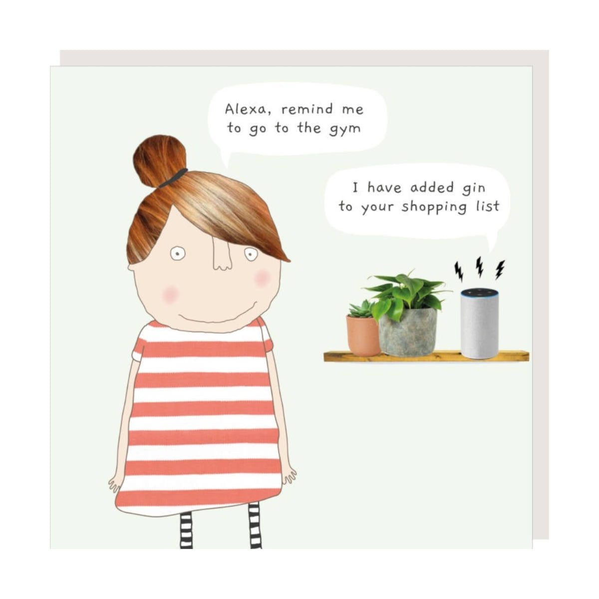 Card - Alexa, add Gin to the Shopping List - Rosie Made a Thing