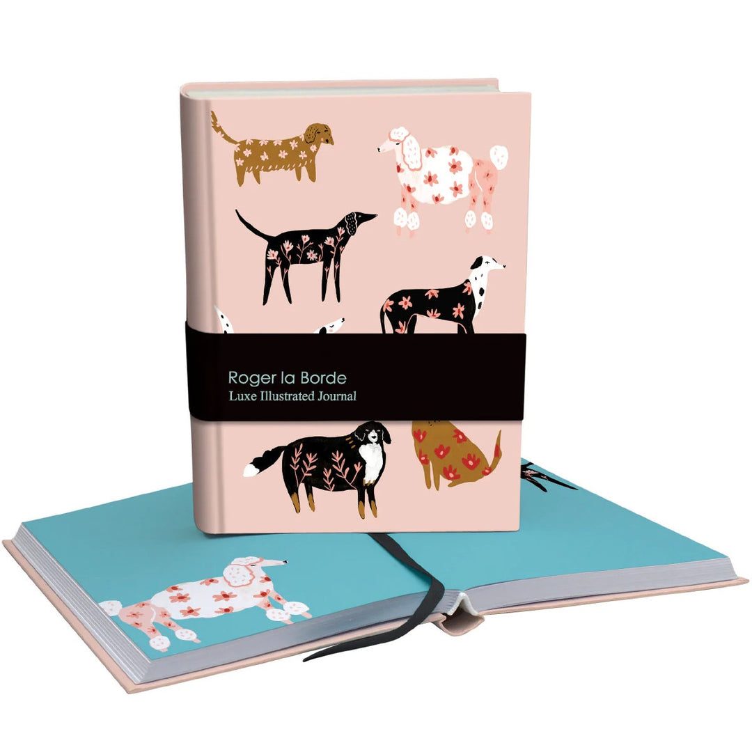 Roger La Borde - Illustrated Journal - Cinnamon and Ginger Dogs - Pink