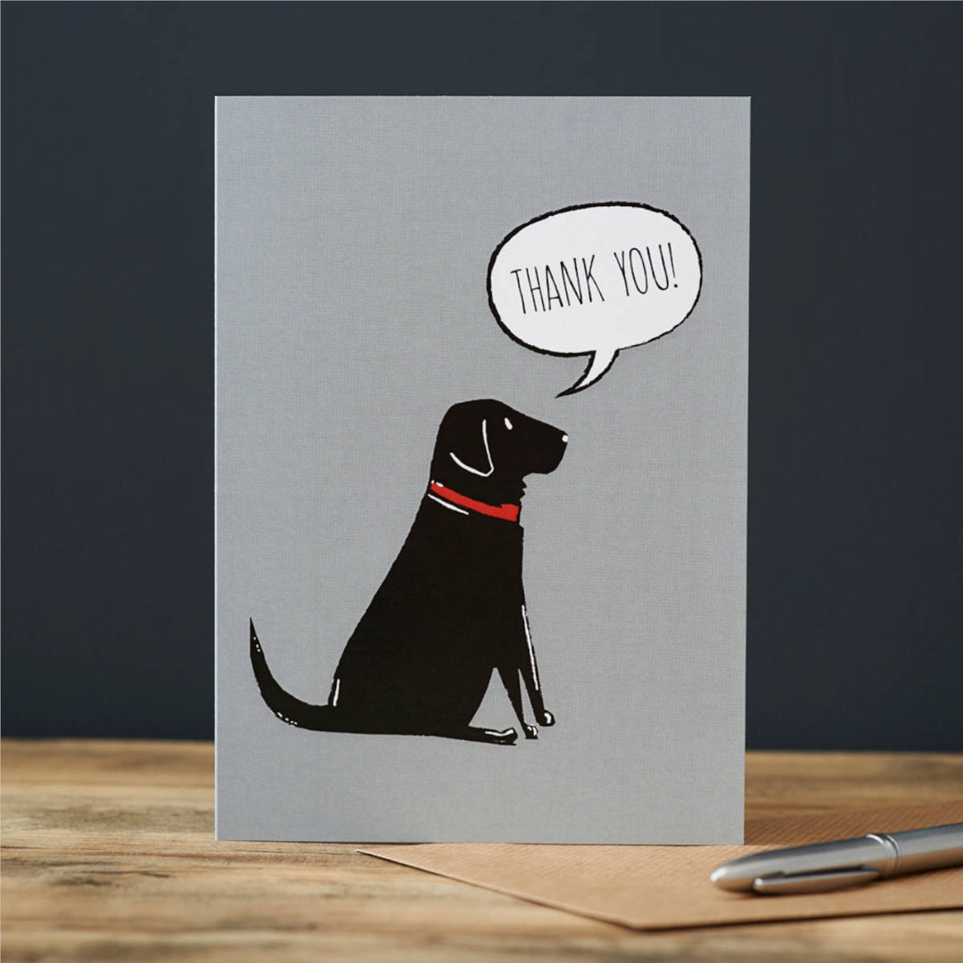 Card - Black Labrador Thank you