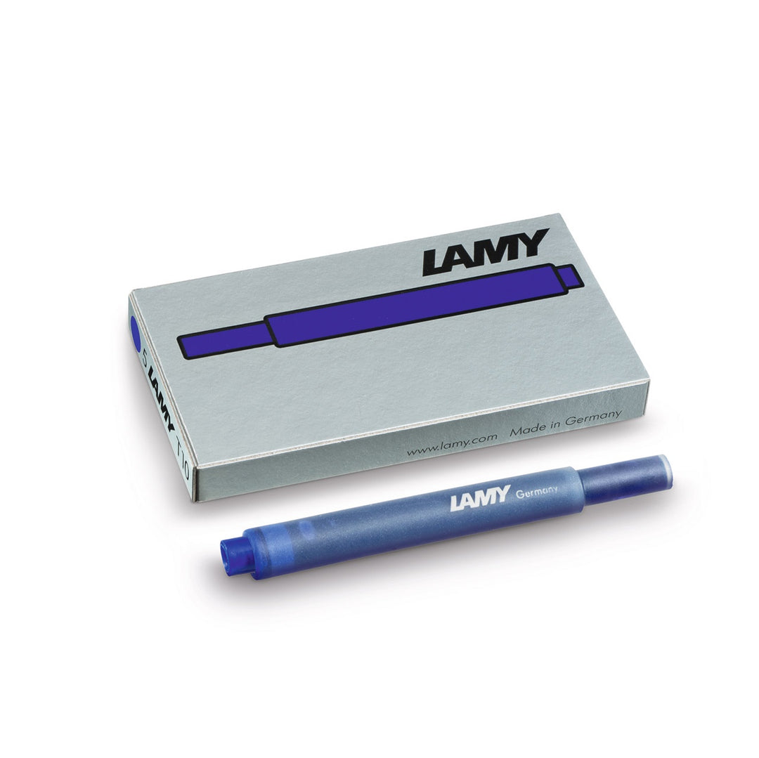 LAMY T10 Fountain Pen Ink Cartridges - Pack of 5 - Blue