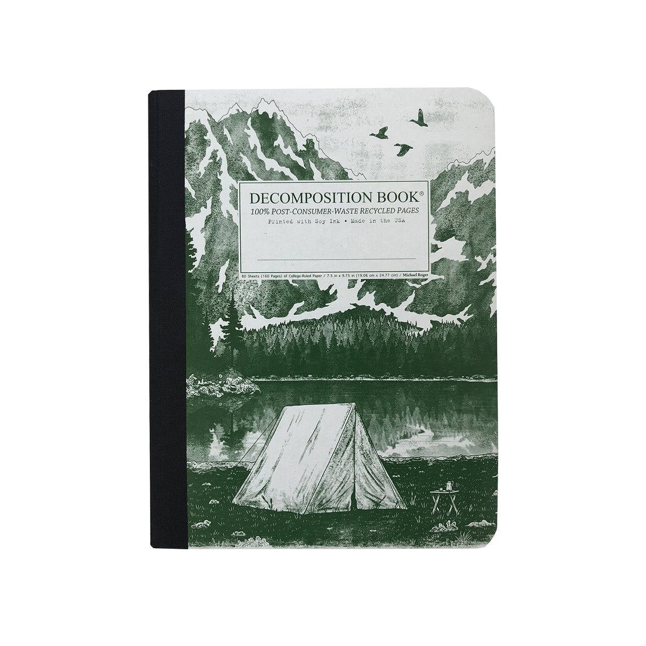 Decomposition Book - Large Notebook - Ruled - Mountain Lake