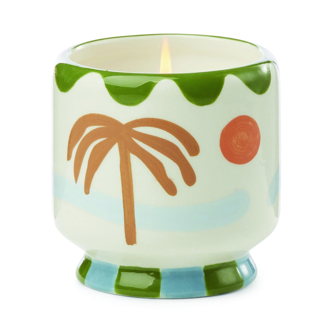 Paddywax 8oz Ceramic Candle Palm - Lush Palms