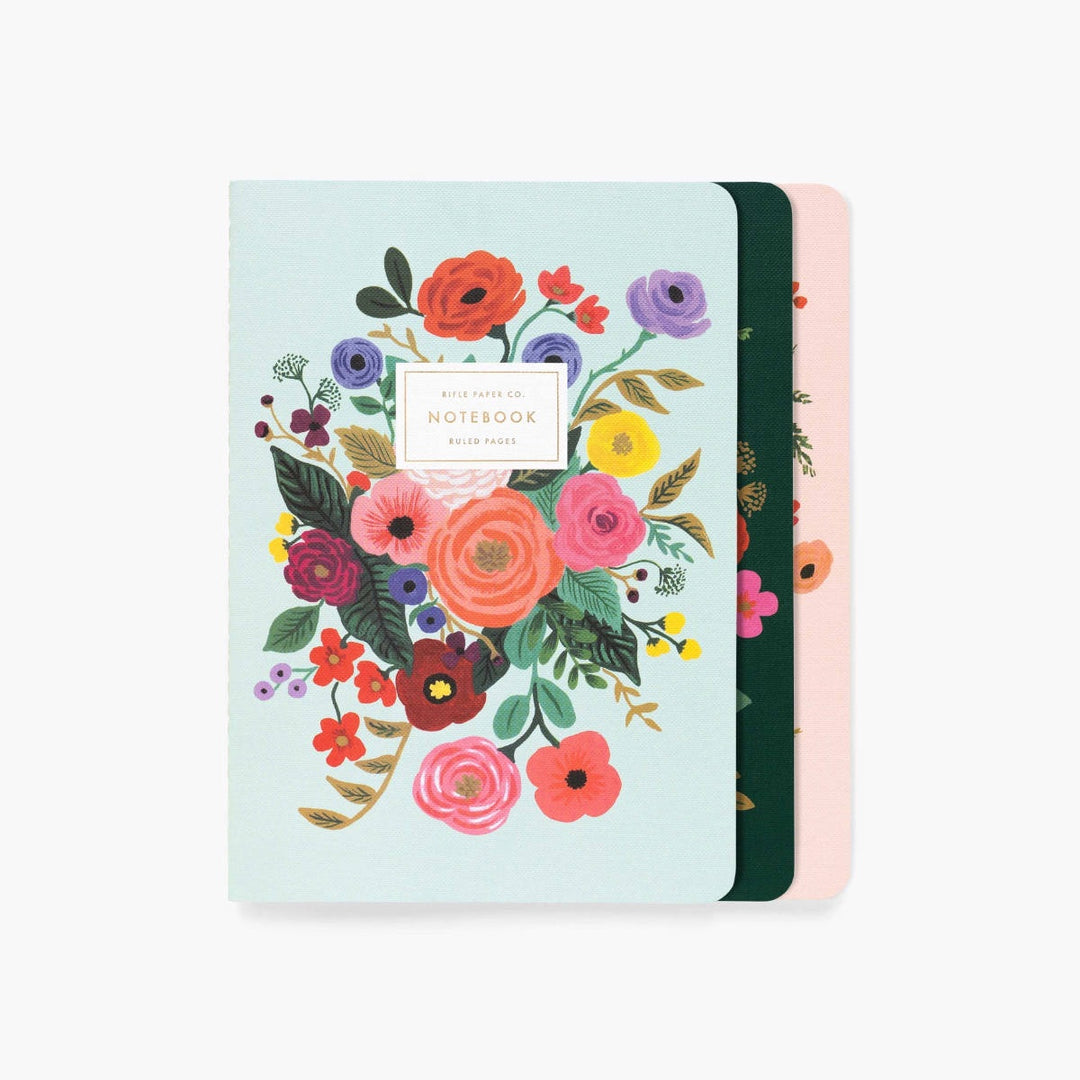 Stitched Notebooks - Pack of 3 - Garden Party