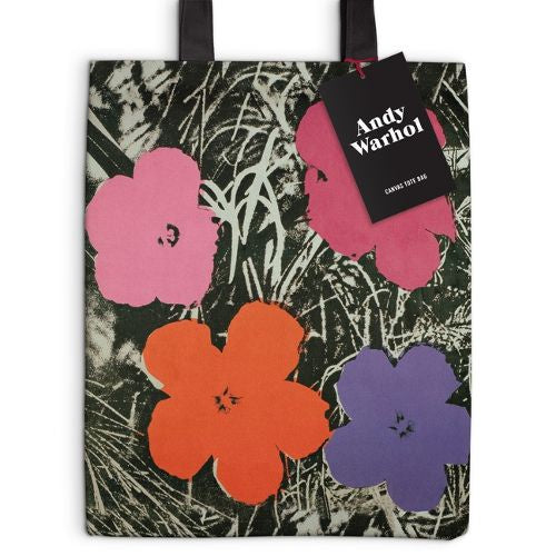 Andy Warhol Flowers Canvas Tote Bag Shopper