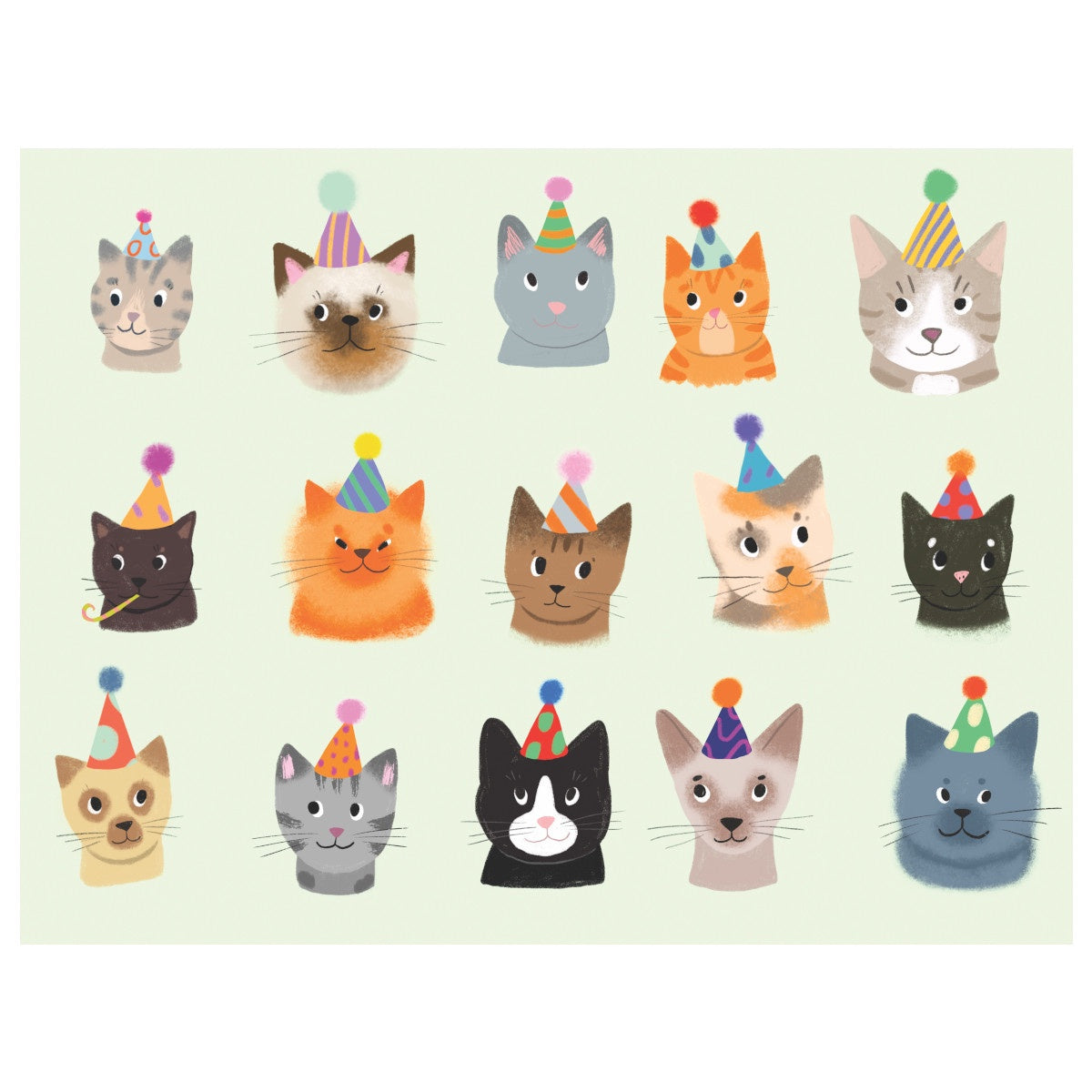 Paper Placemats - Cats with Party Hats