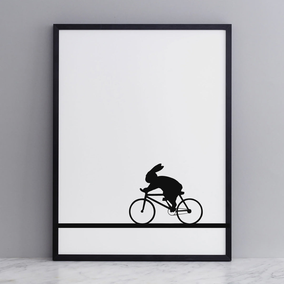 Racing Bike Rabbit (Unframed)