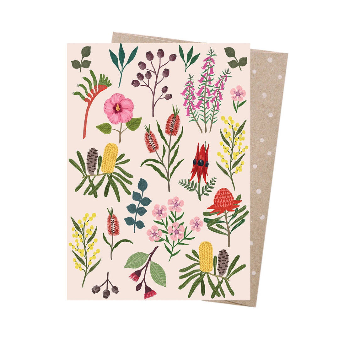 Australian Wildflowers - Greeting Card