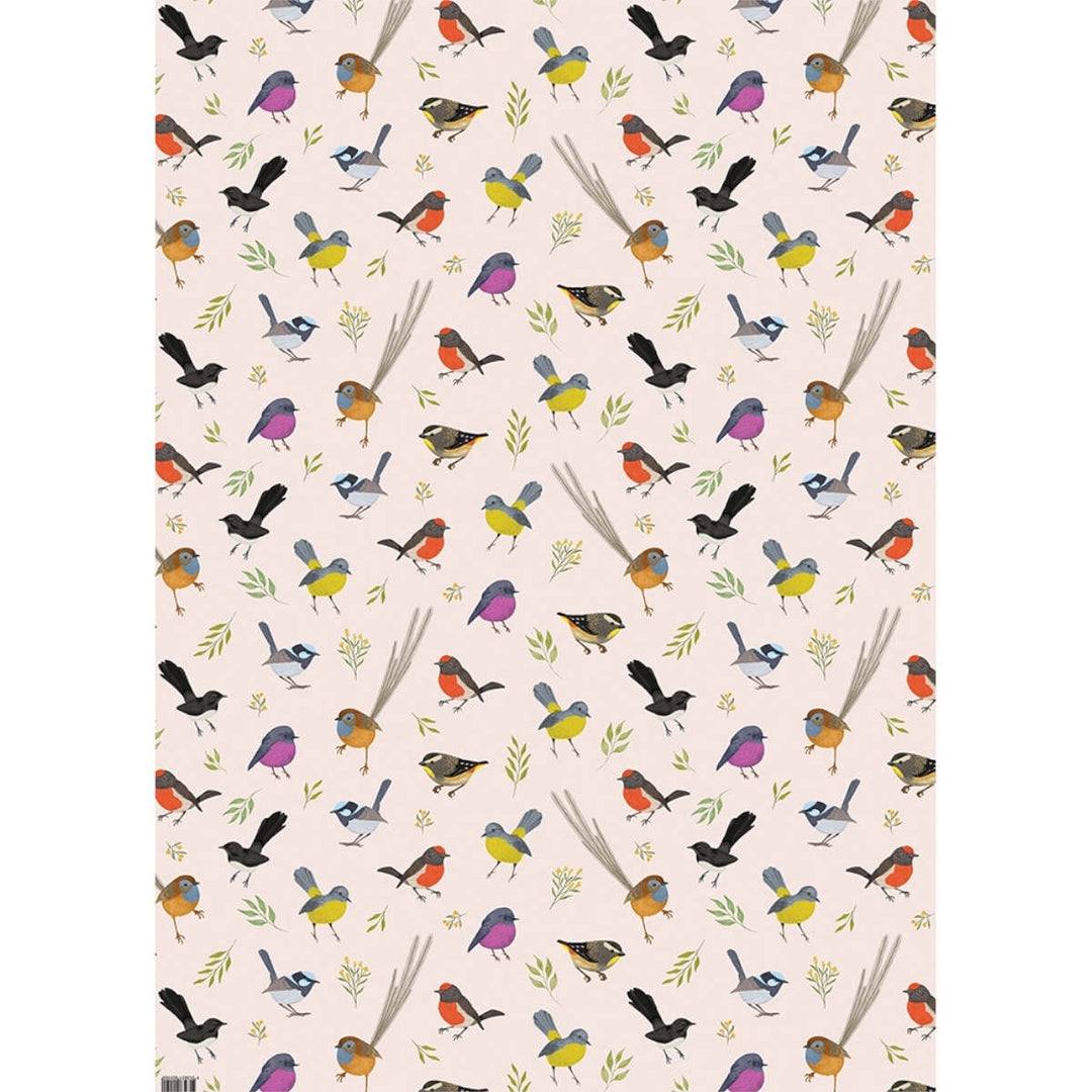 Earth Greetings Flat Wrap - Little Birdies