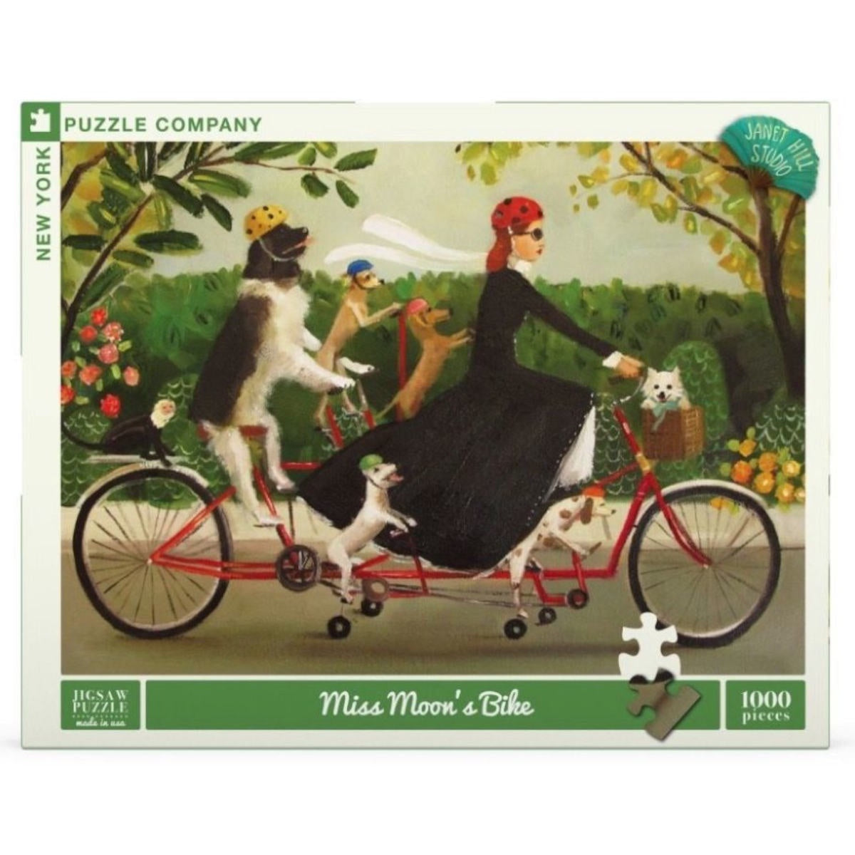 New Yorker 1000 Piece Puzzle - Miss Moon's Bike