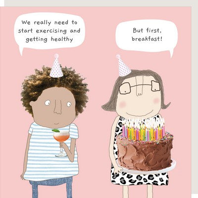 Card - But First, Cake - Rosie Made a Thing
