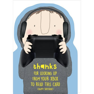 Birthday Card - Read This, Xbox - Rosie Made a Thing