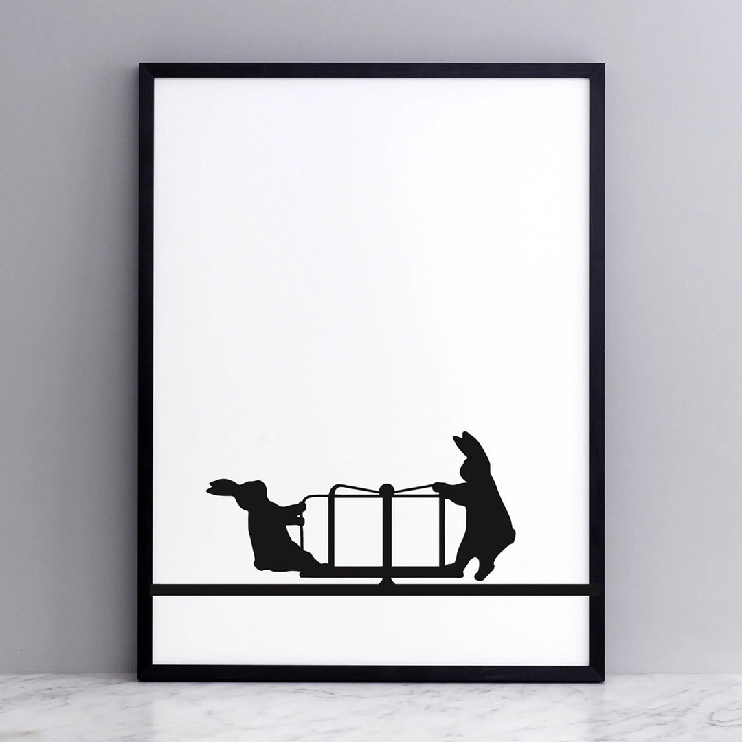 Ham Print (Unframed) - Roundabout Rabbit