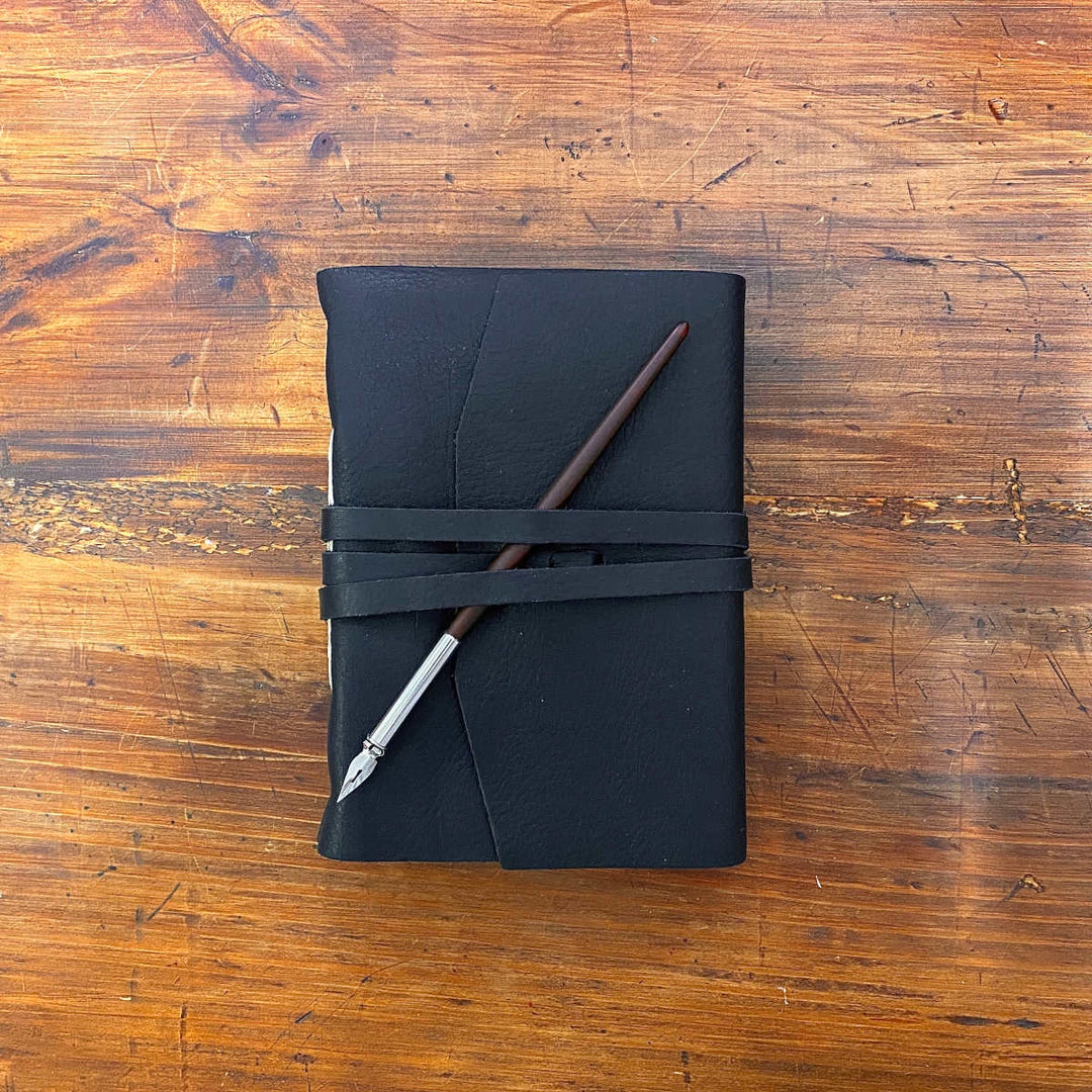 Medioevo Leather Journal - Black Medium