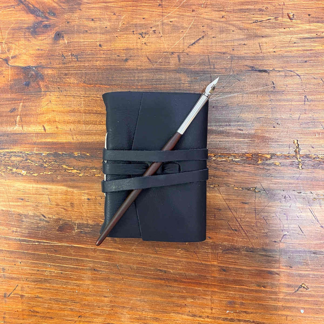 Medioevo Leather Journal - Black Small