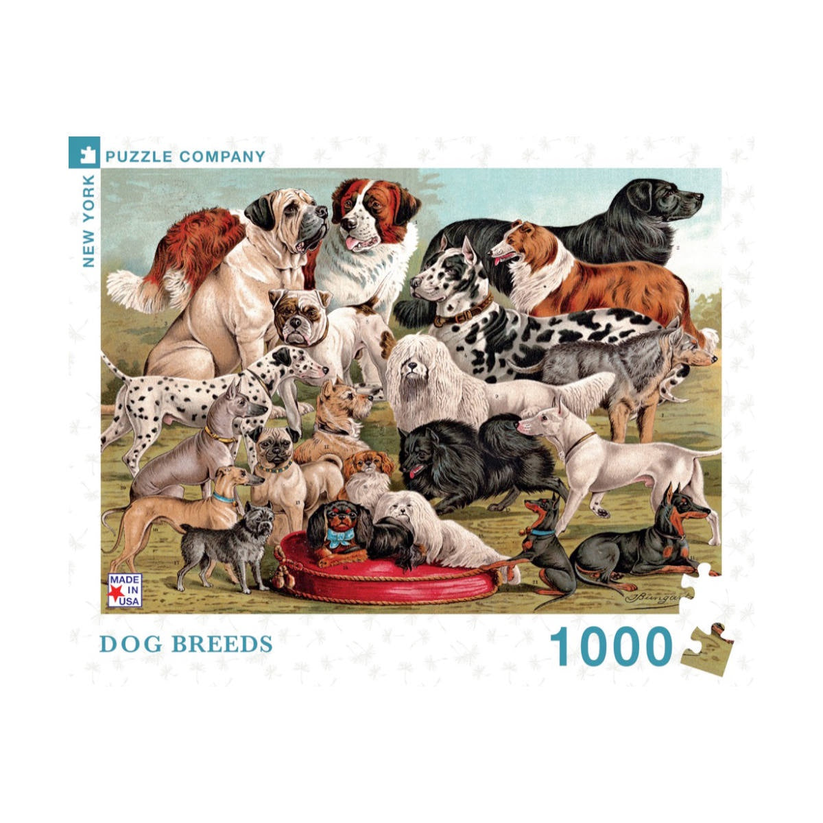 New Yorker 1000 Piece Puzzle - Dog Breeds