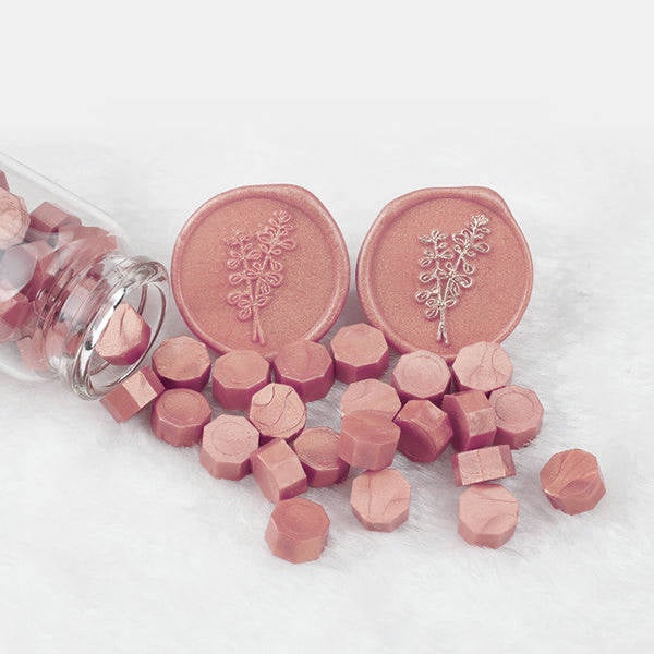 Wax Beads in Glass Jar - Rose Quartz