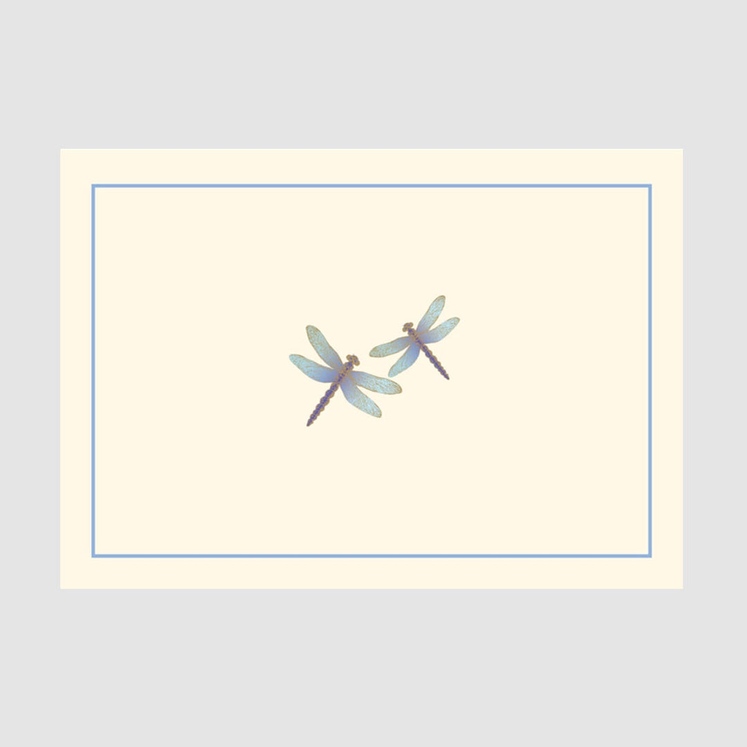Boxed Everyday Note Cards - Blue Dragonflies