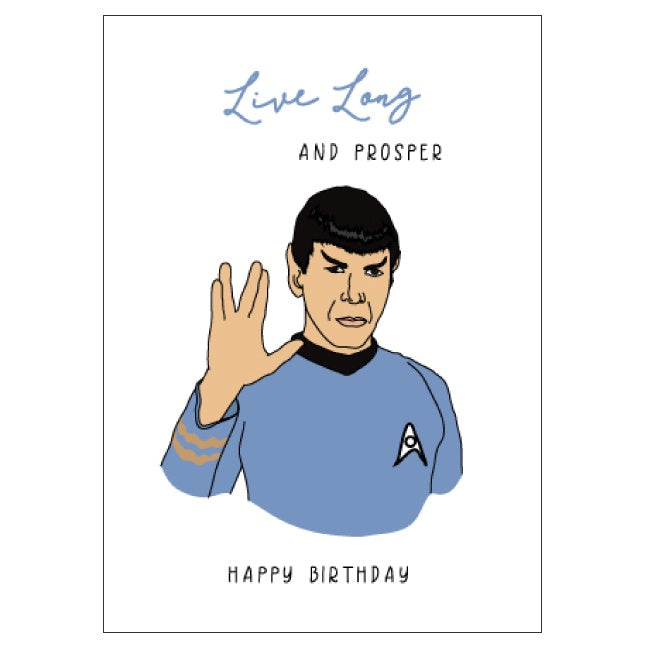 Birthday Card - Star Trek - Candle Bark Creations