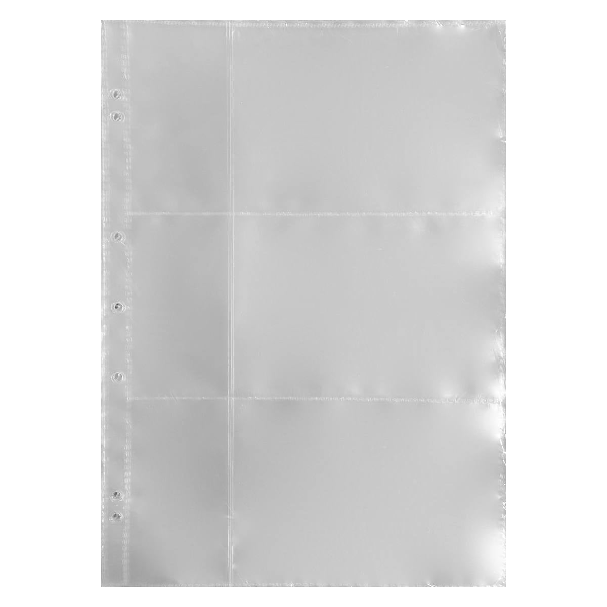 Binder Sleeves 25 Pack – 3 Pocket with Slip 4x6