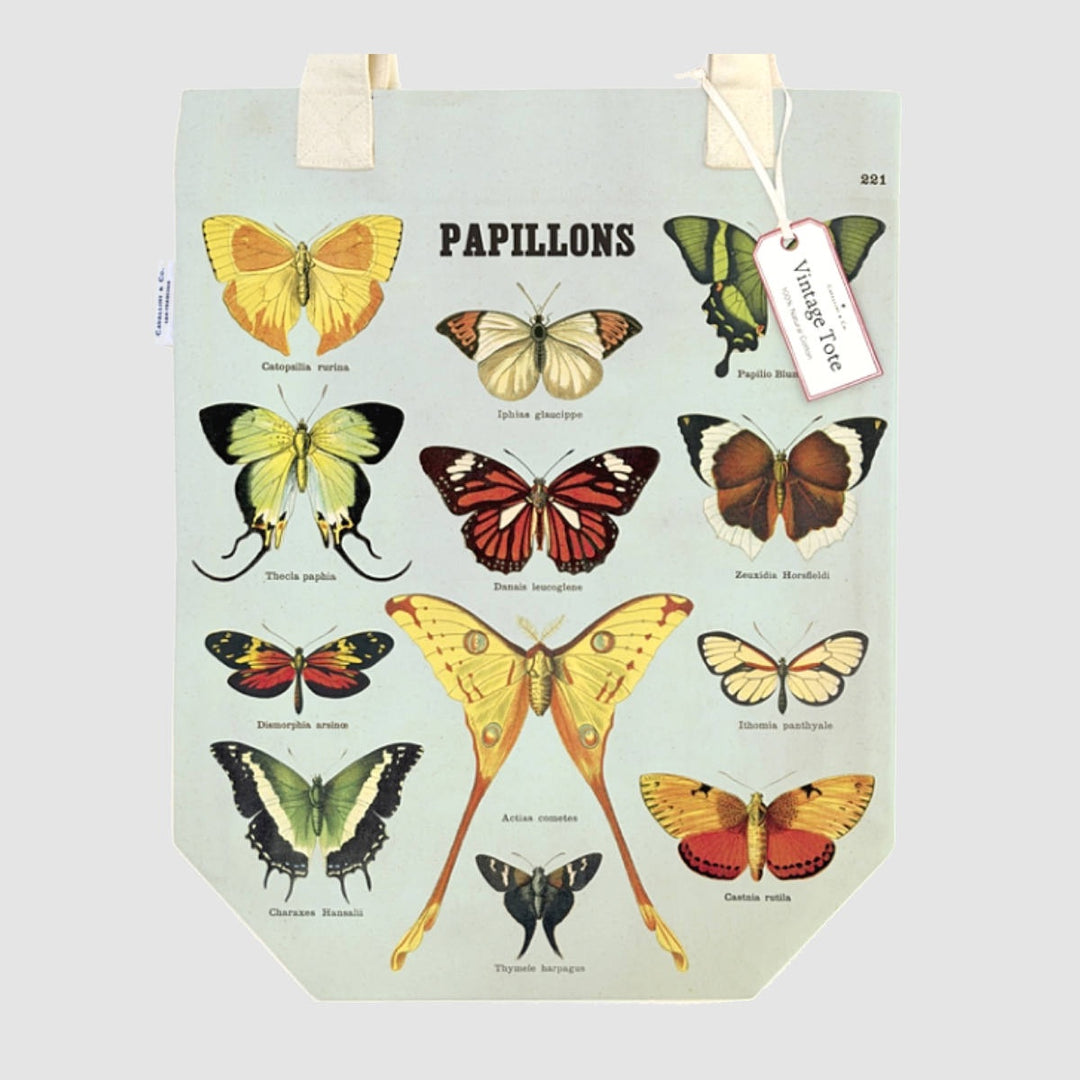 Vintage Butterflies Tote Bag