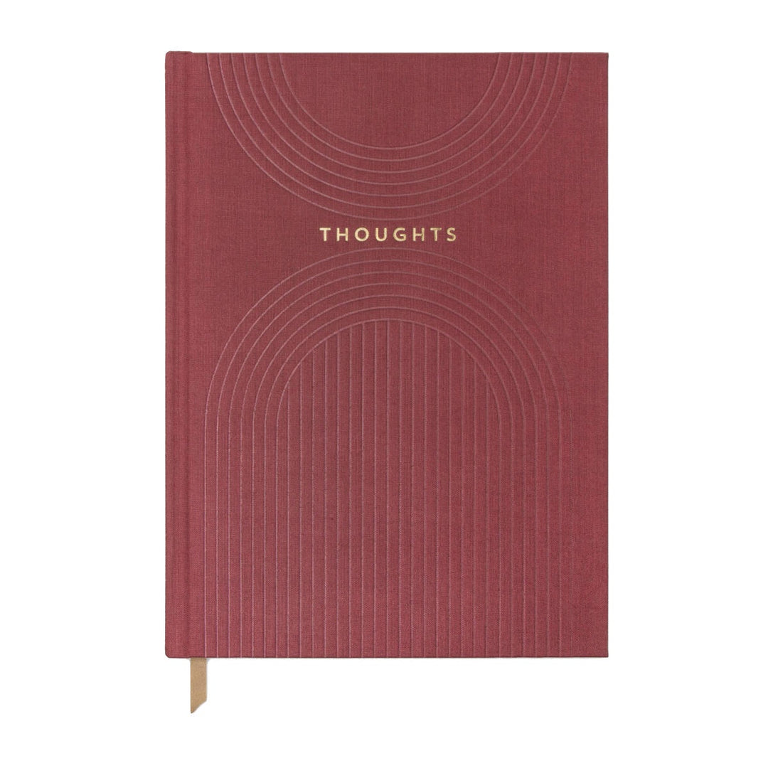 Designworks Ink Cloth Journal - Linear Curves 'Thoughts'