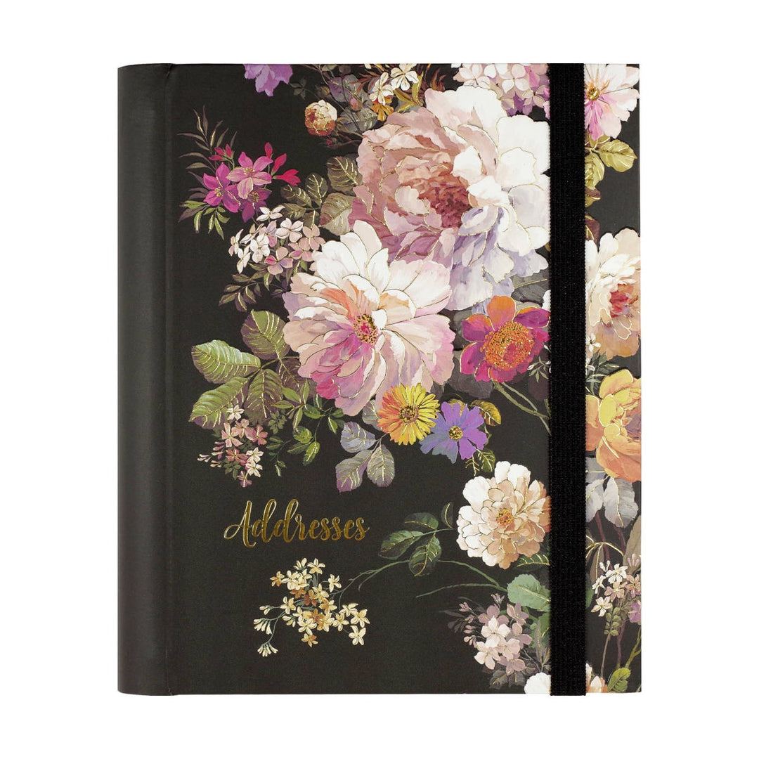 Address Book Large - Midnight Floral