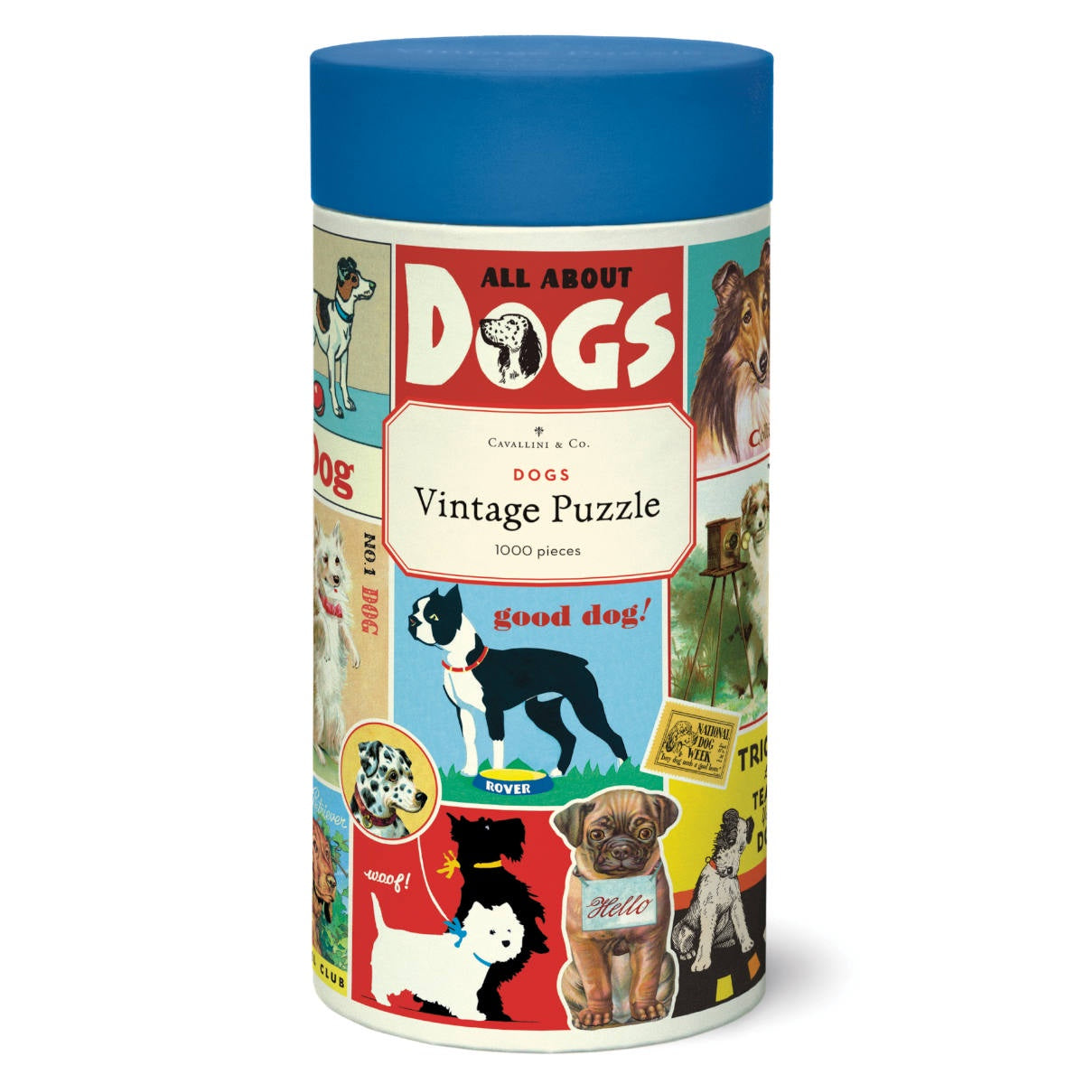 Cavallini & Co. 1000 Piece Puzzle - Vintage Dogs