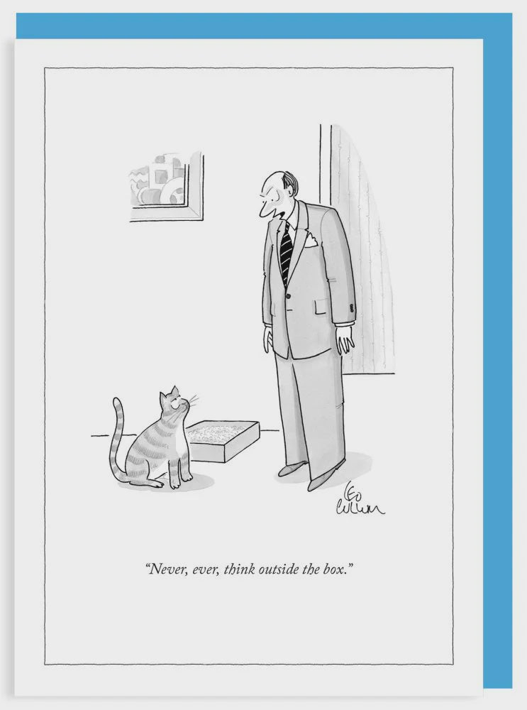 The New Yorker Cards - Never, Ever, Think Outside The Box