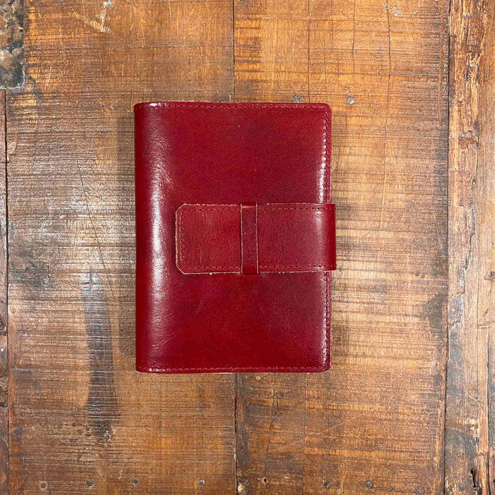 Roma Leather Journal - 12cm x 17cm - Red