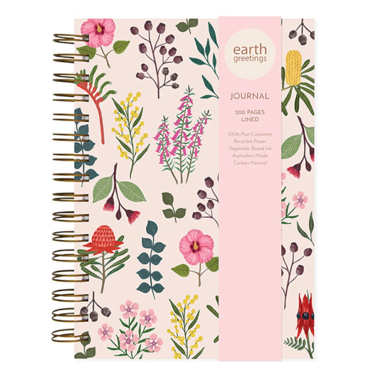 Earth Greetings A5 Journal - Australian Wildflowers
