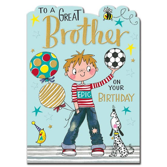 Card - To A Great Brother On Your Birthday