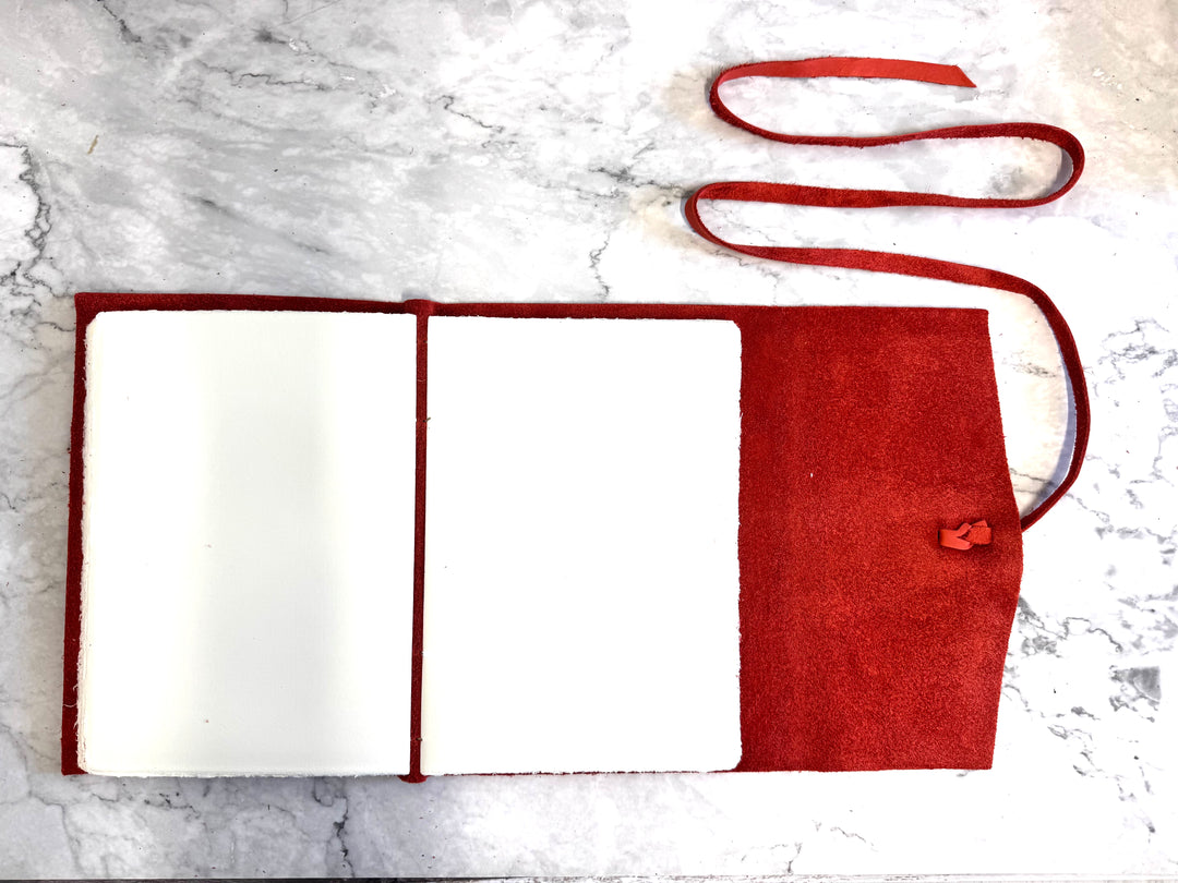 Medioevo Leather Journal - Red Large