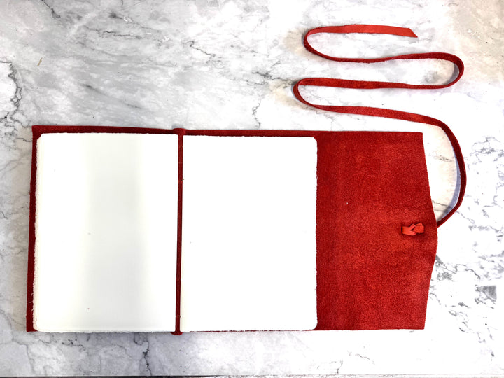 Medioevo Leather Journal - Red Large