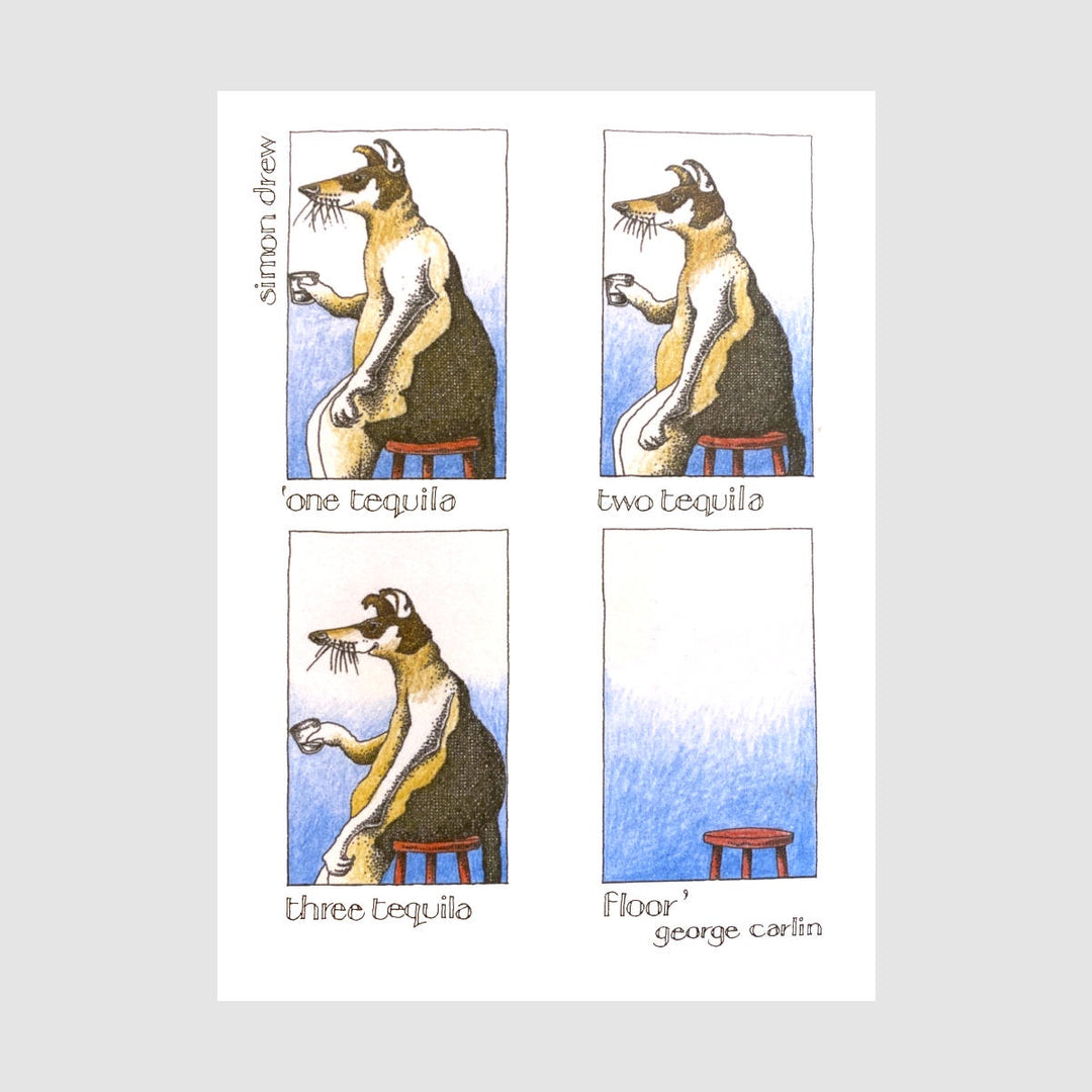 Simon Drew Card -  Tequila