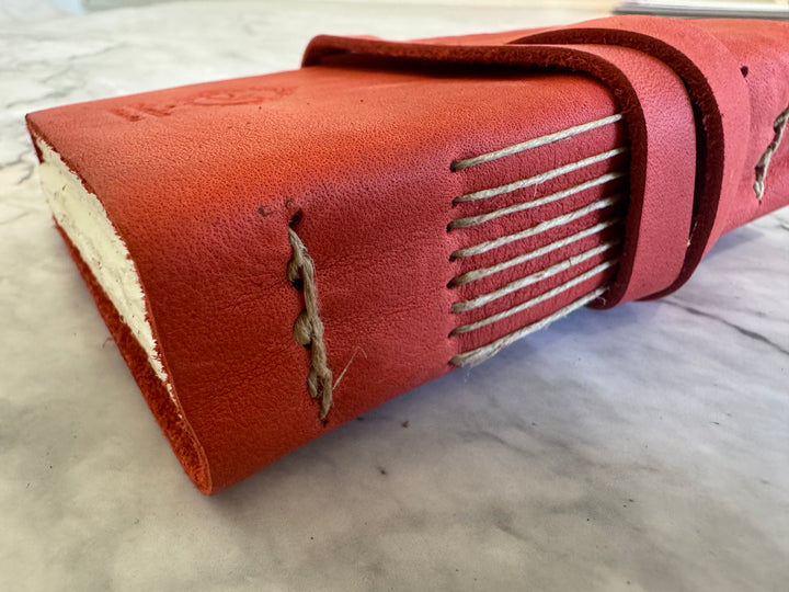 Medioevo  Leather Journal - Red Small