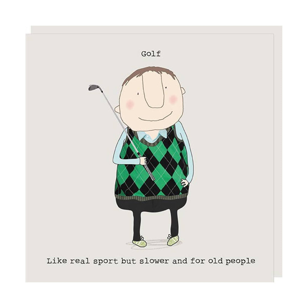 Rosie Made A Thing Card - Golf