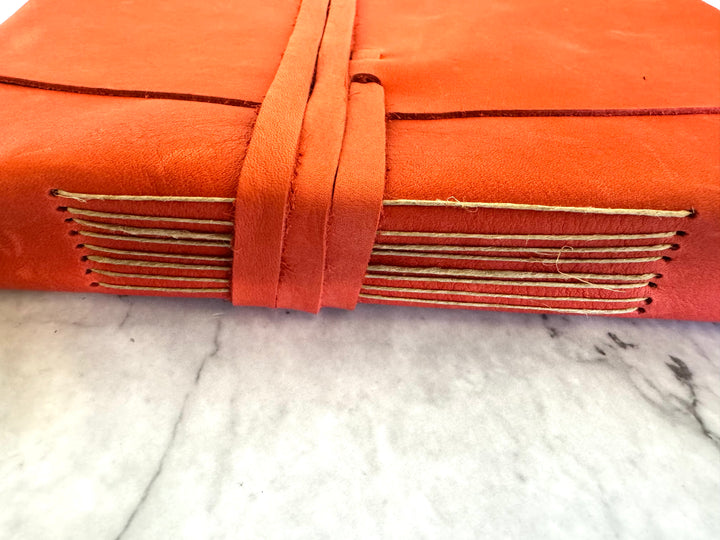 Medioevo Leather Journal - Red Large