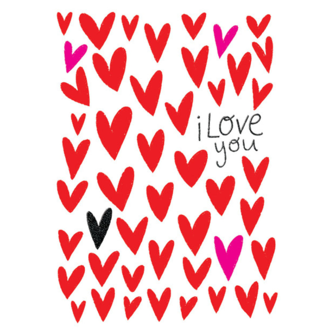Valentine's Day Card - Lots of Little Hearts - Rachel Ellen Designs