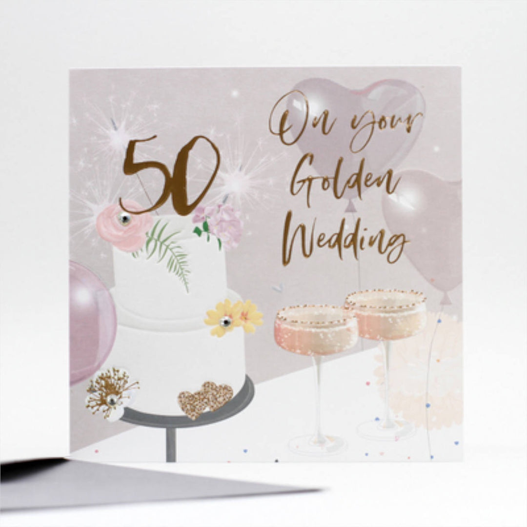 Elle Card - Golden Wedding (50 years) Anniversary