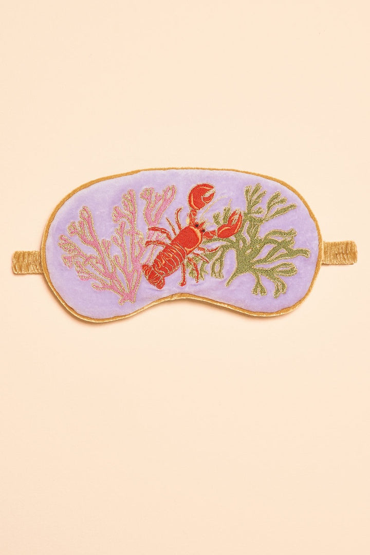 Luxury Lavender Velvet Eye Mask - Lobster Buddies