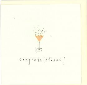Pencil Shavings Card - Congratulations Bubbles