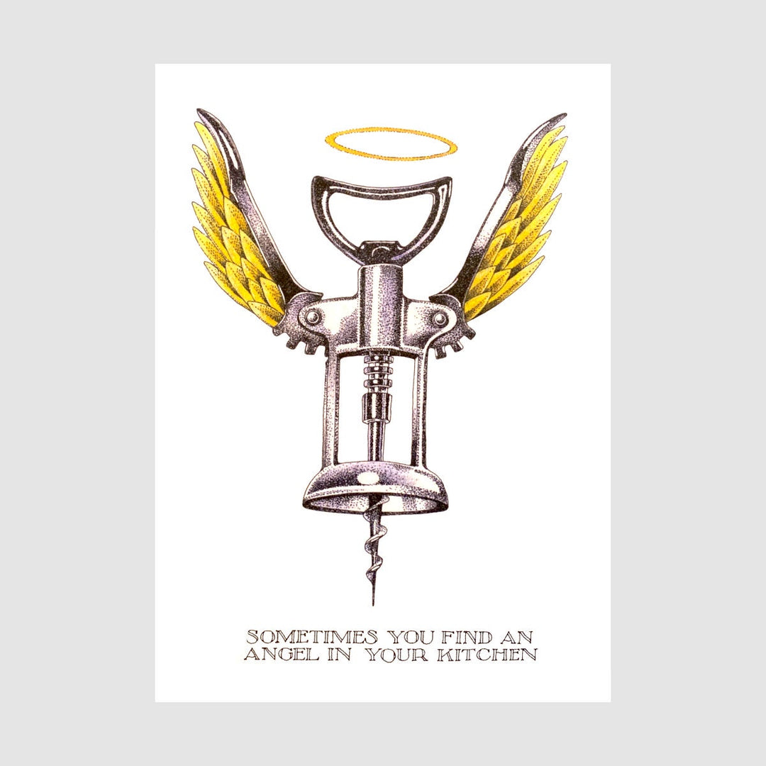 Simon Drew Card -  Kitchen Angel