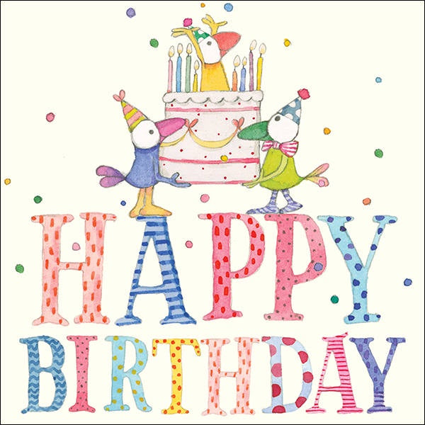 Twigseeds Card - Happy Birthday Large Cake