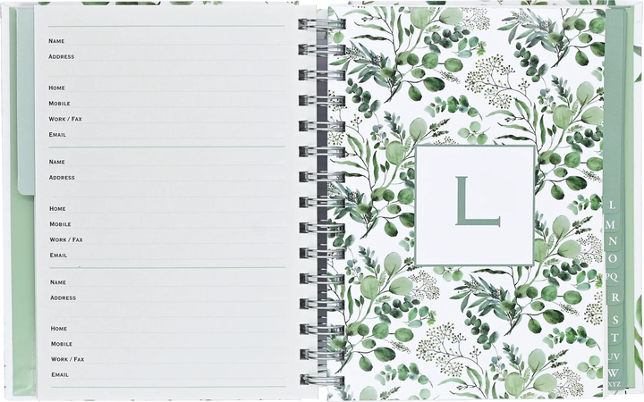 Address Book Large - Eucalyptus